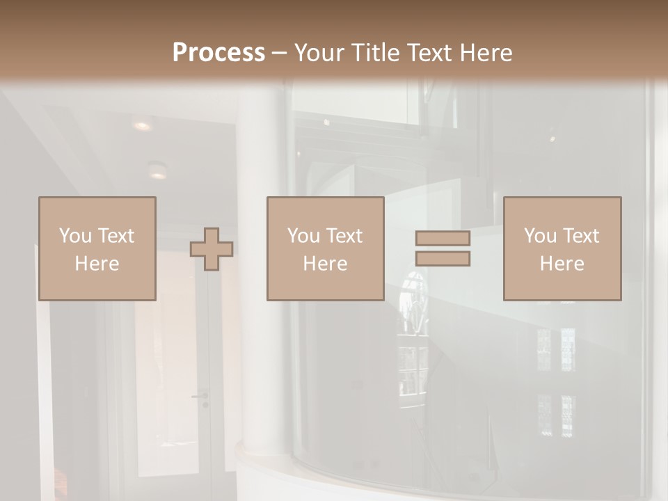 A Round Window In The Corner Of A Room PowerPoint Template