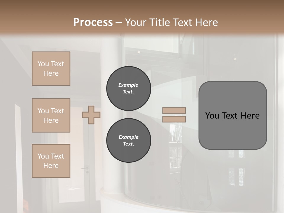 A Round Window In The Corner Of A Room PowerPoint Template