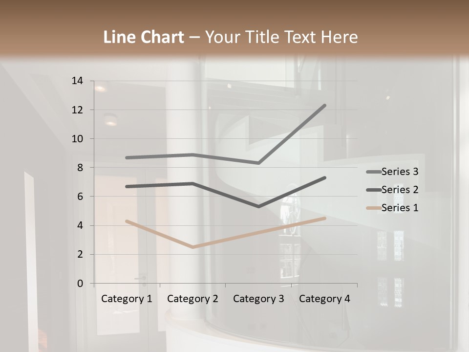 A Round Window In The Corner Of A Room PowerPoint Template