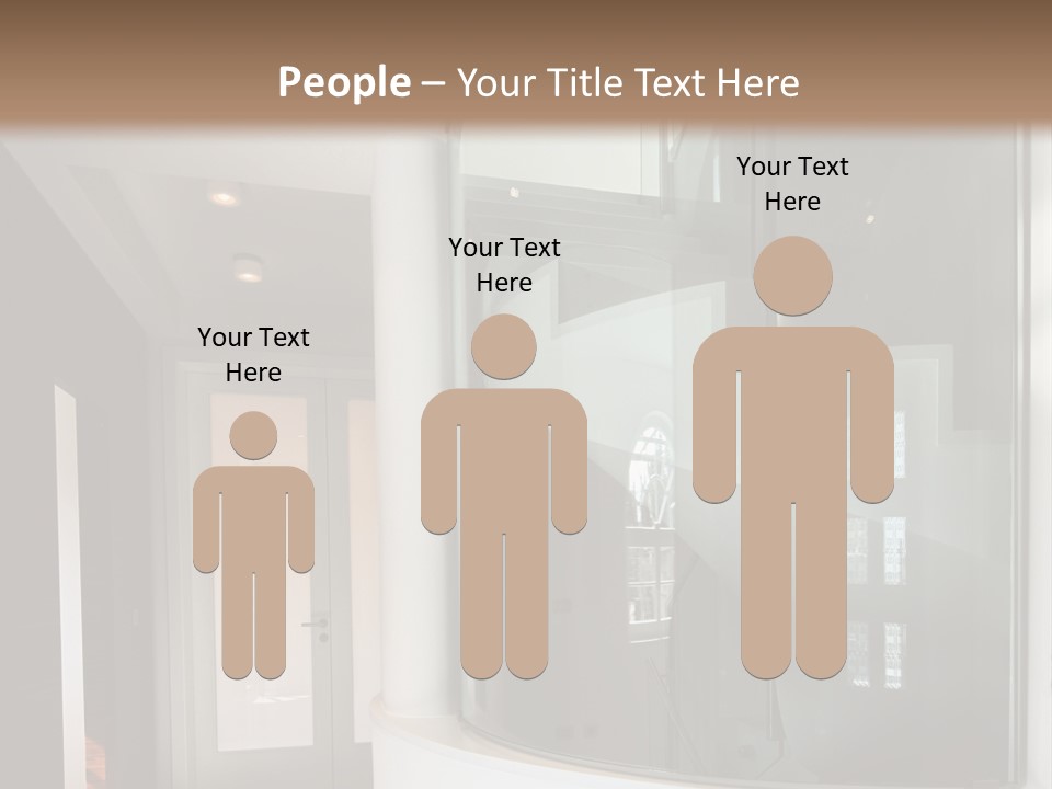 A Round Window In The Corner Of A Room PowerPoint Template