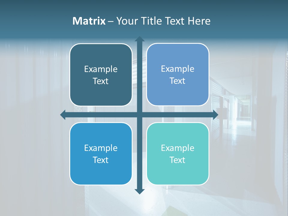 An Empty Storage Room With A Door Open PowerPoint Template