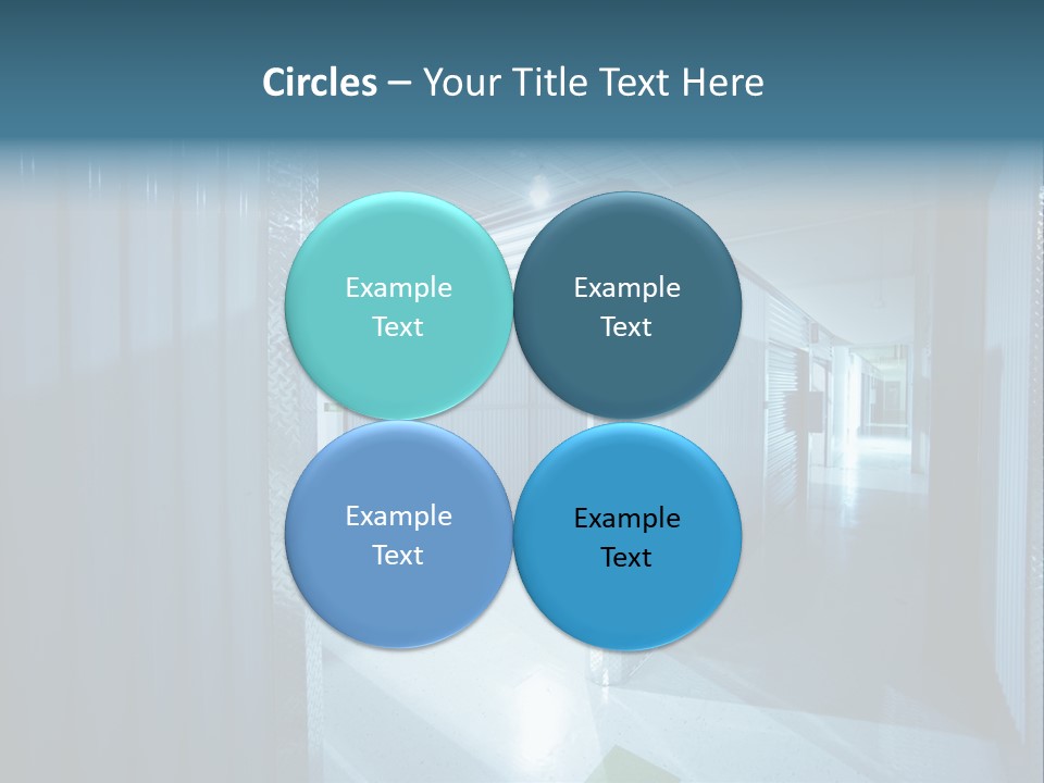 An Empty Storage Room With A Door Open PowerPoint Template