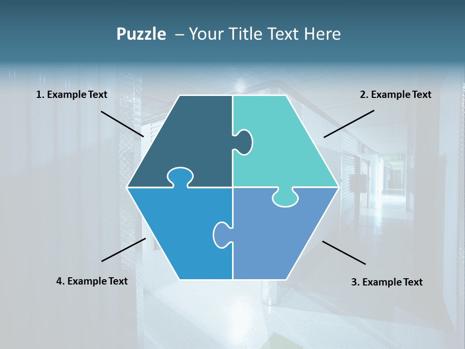 An Empty Storage Room With A Door Open PowerPoint Template