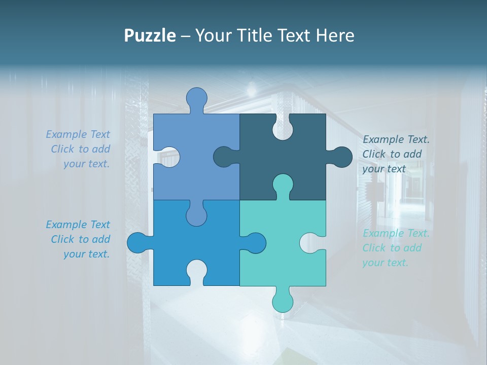 An Empty Storage Room With A Door Open PowerPoint Template