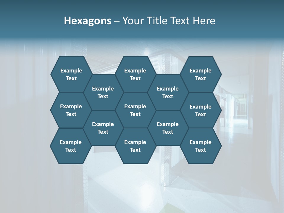 An Empty Storage Room With A Door Open PowerPoint Template