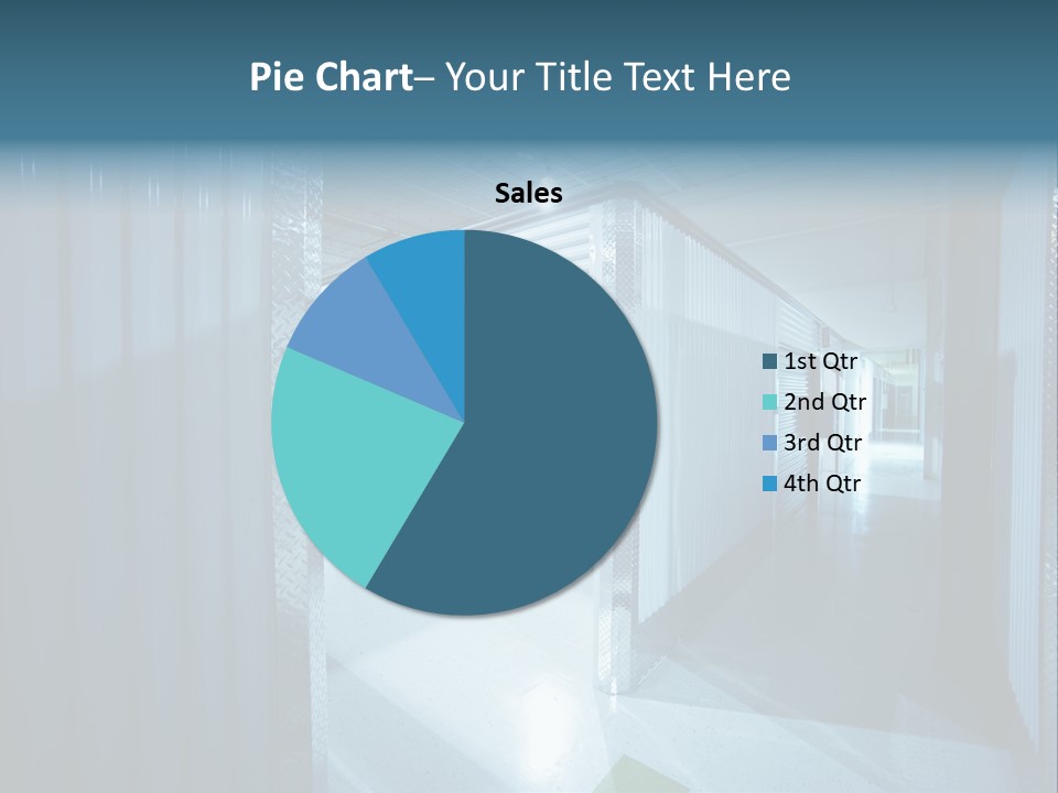 An Empty Storage Room With A Door Open PowerPoint Template