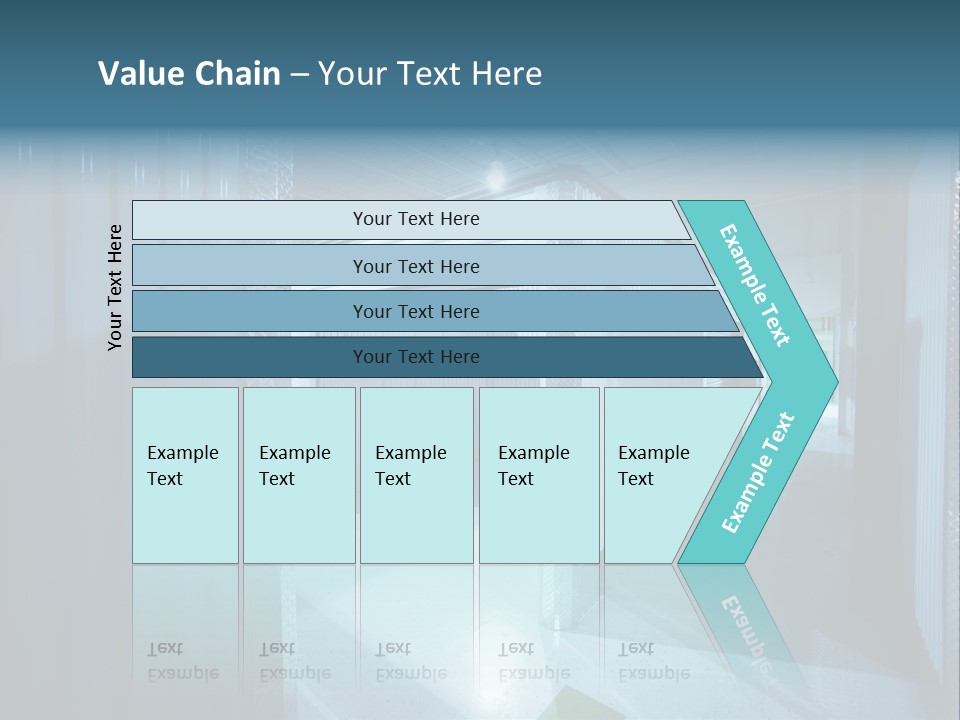 An Empty Storage Room With A Door Open PowerPoint Template