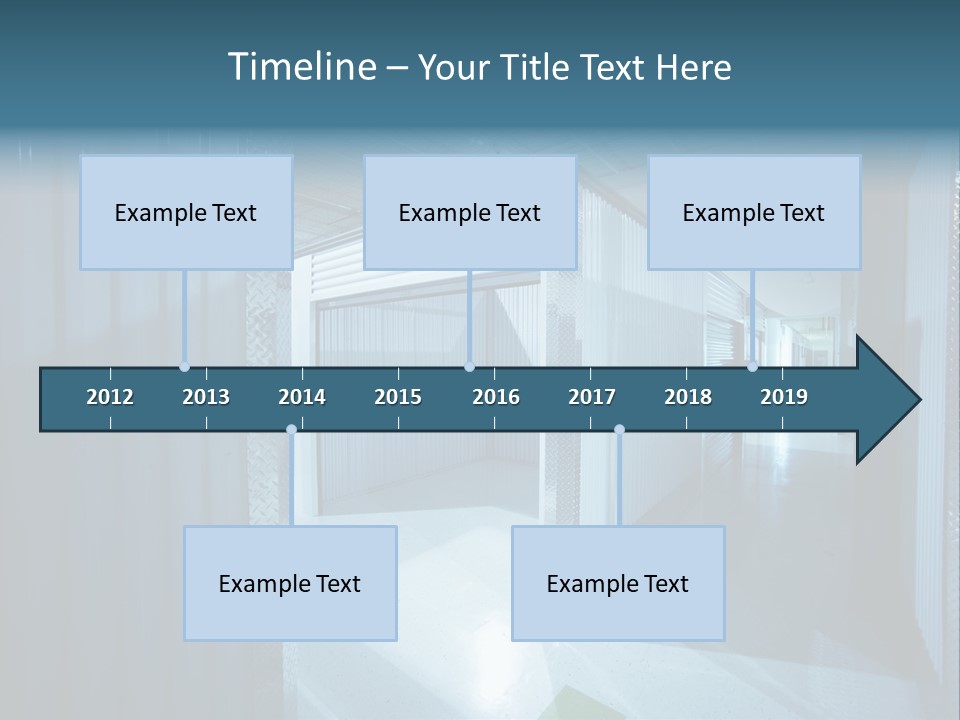 An Empty Storage Room With A Door Open PowerPoint Template