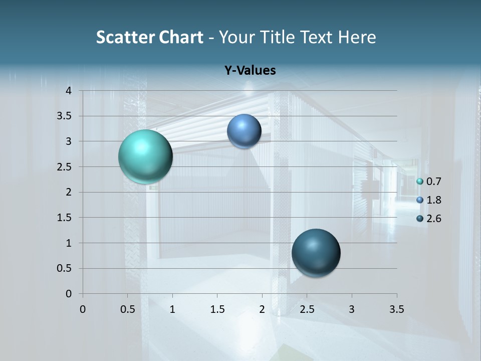 An Empty Storage Room With A Door Open PowerPoint Template