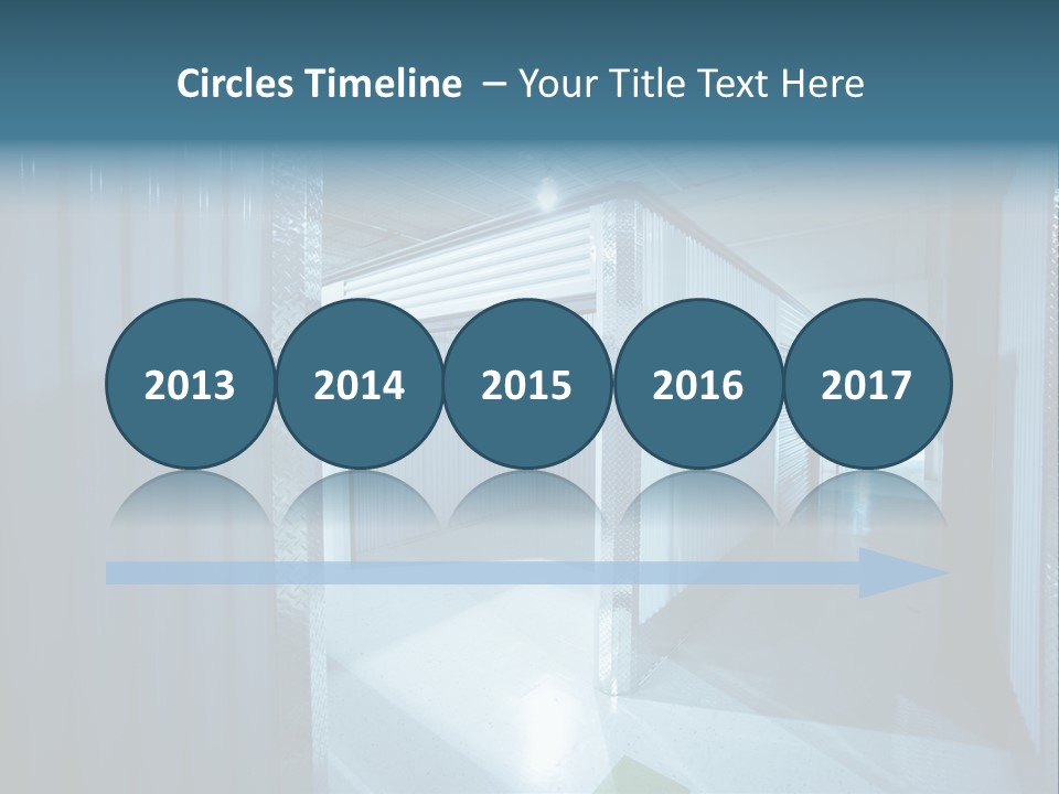 An Empty Storage Room With A Door Open PowerPoint Template
