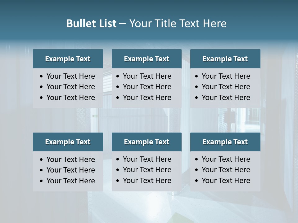 An Empty Storage Room With A Door Open PowerPoint Template