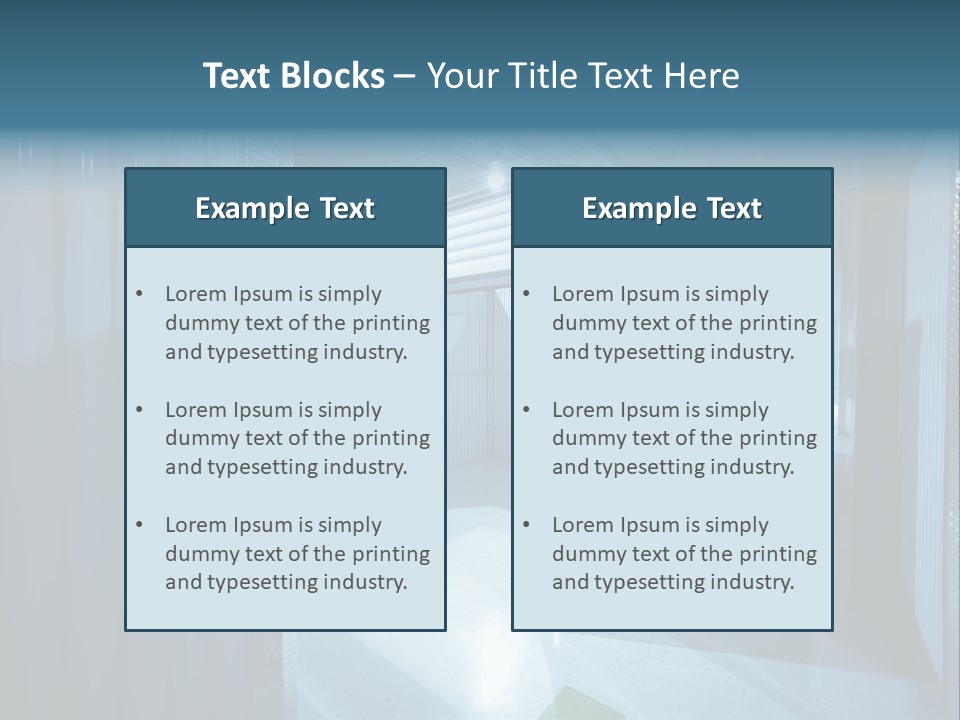 An Empty Storage Room With A Door Open PowerPoint Template