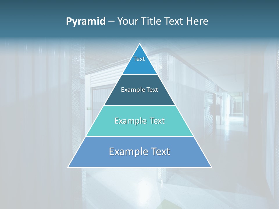 An Empty Storage Room With A Door Open PowerPoint Template