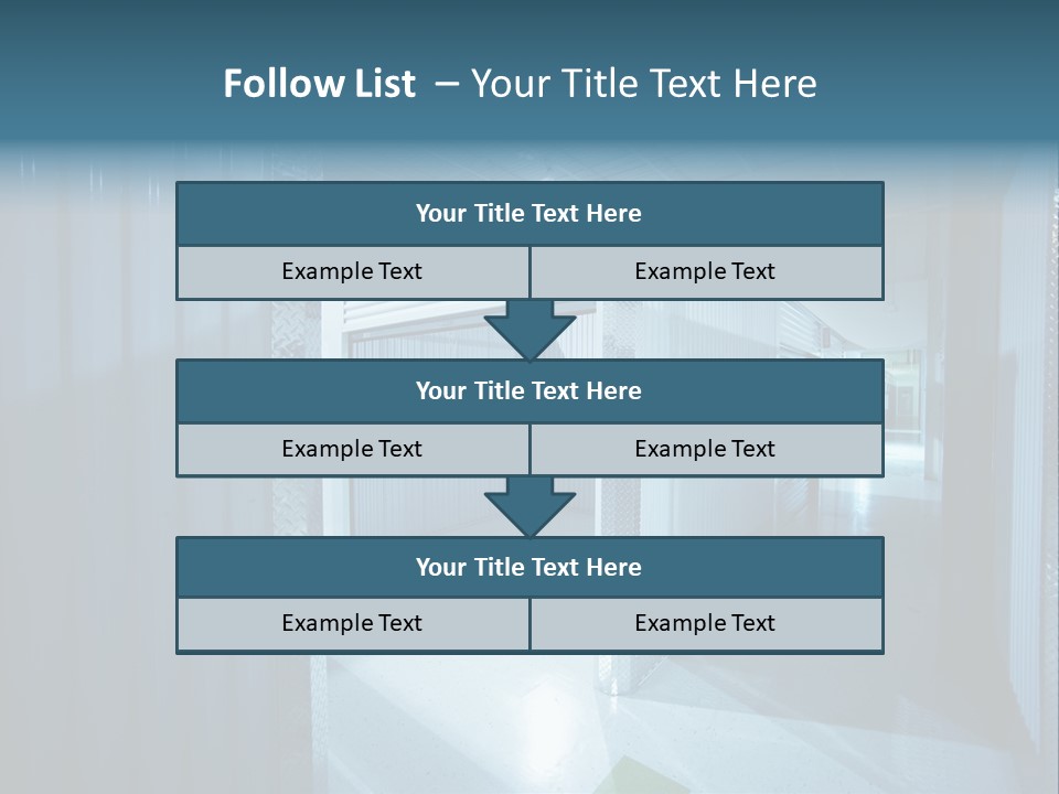 An Empty Storage Room With A Door Open PowerPoint Template
