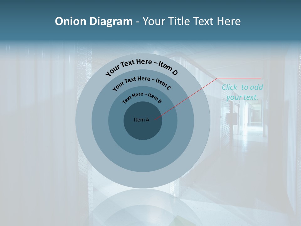 An Empty Storage Room With A Door Open PowerPoint Template