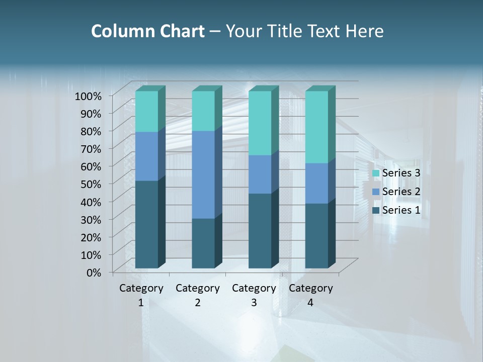 An Empty Storage Room With A Door Open PowerPoint Template