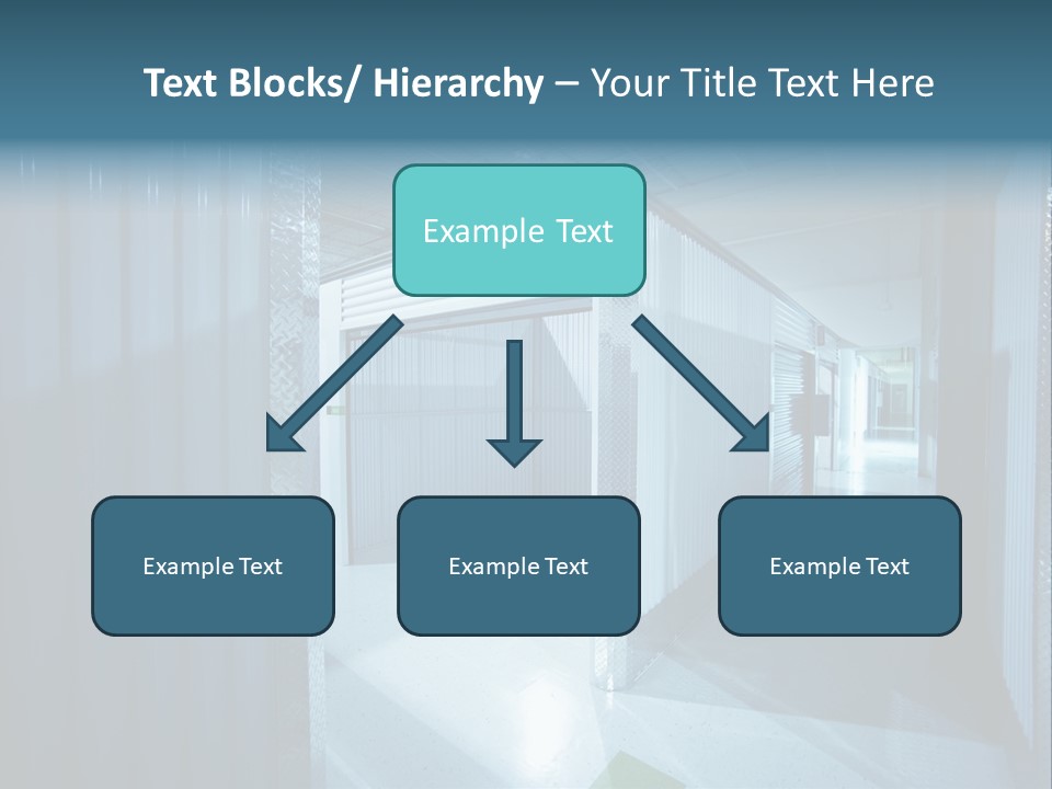 An Empty Storage Room With A Door Open PowerPoint Template