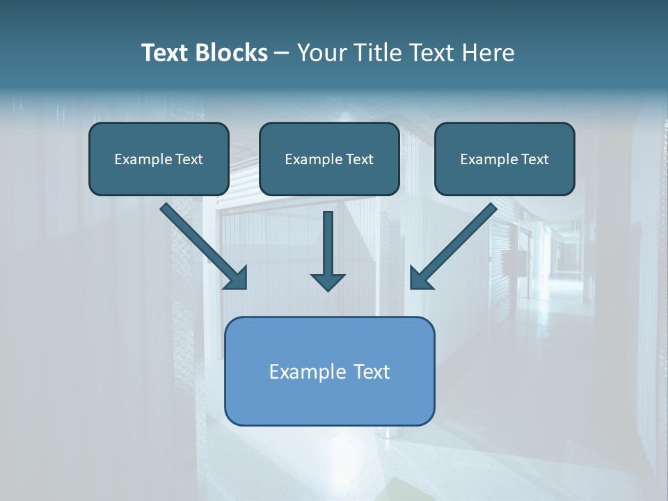 An Empty Storage Room With A Door Open PowerPoint Template