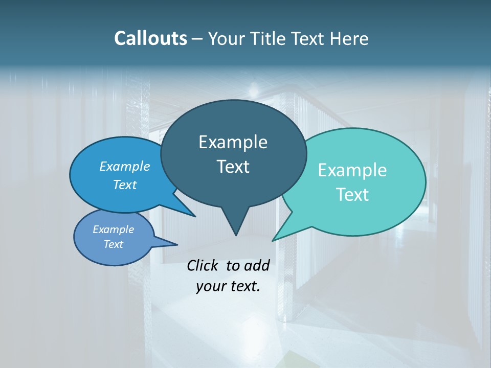 An Empty Storage Room With A Door Open PowerPoint Template
