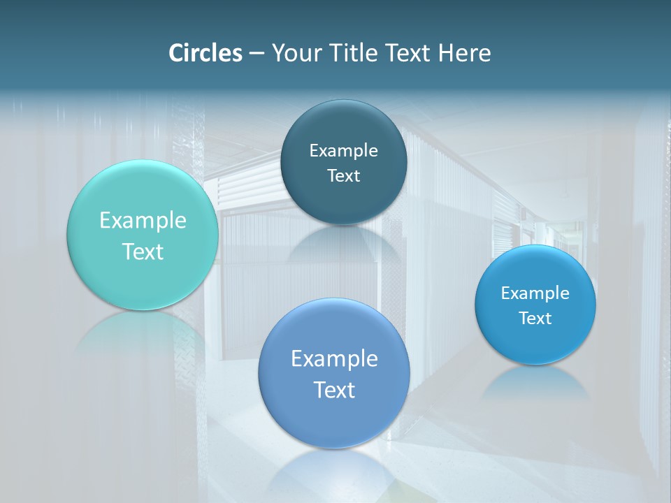 An Empty Storage Room With A Door Open PowerPoint Template