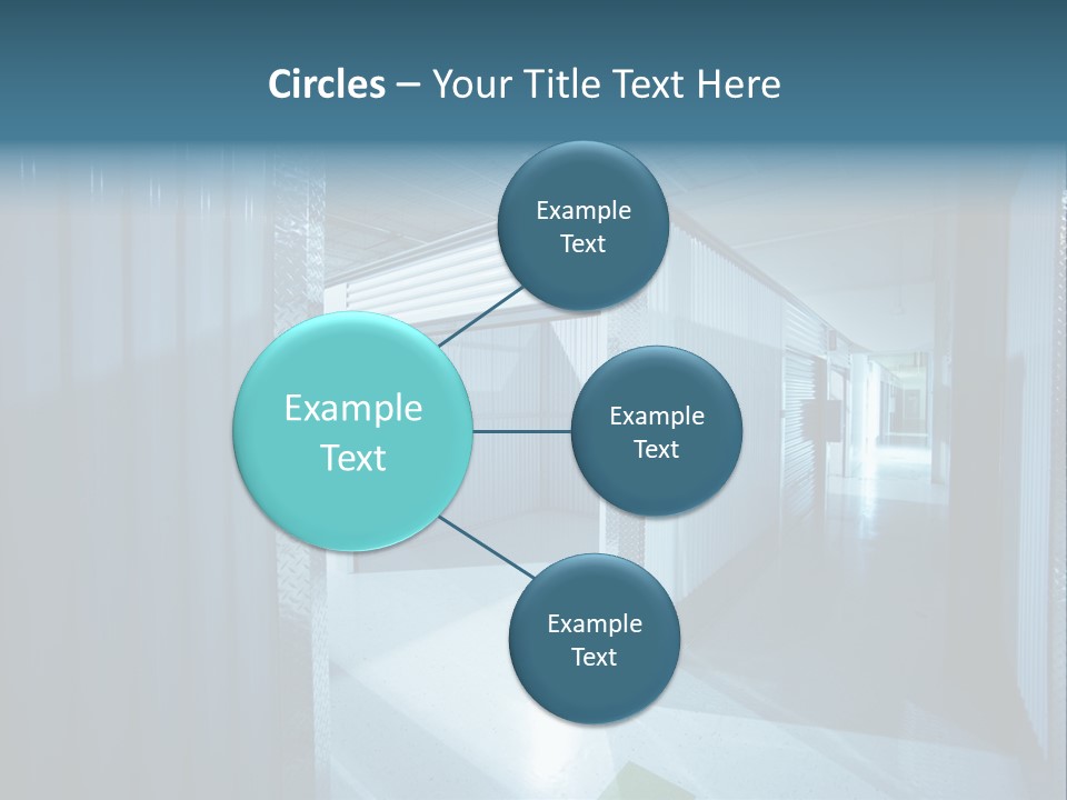 An Empty Storage Room With A Door Open PowerPoint Template