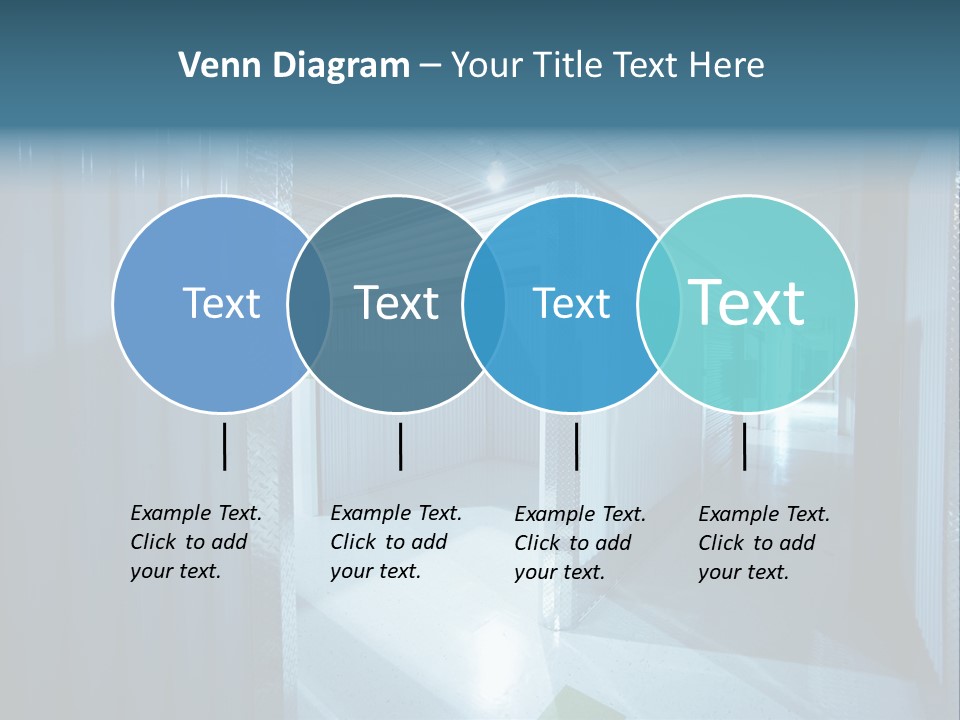 An Empty Storage Room With A Door Open PowerPoint Template