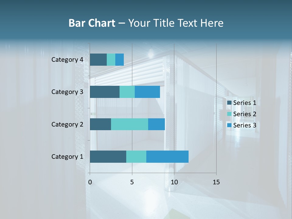 An Empty Storage Room With A Door Open PowerPoint Template
