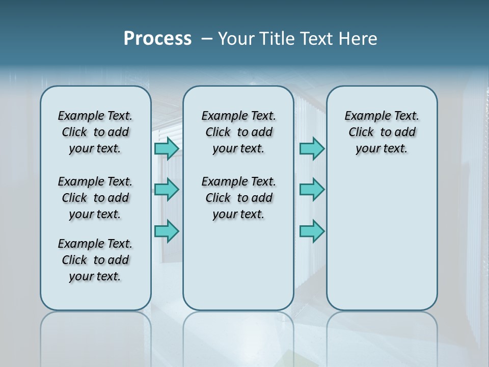 An Empty Storage Room With A Door Open PowerPoint Template