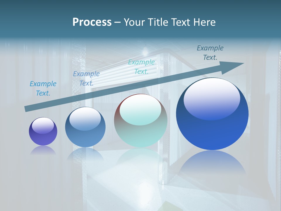 An Empty Storage Room With A Door Open PowerPoint Template