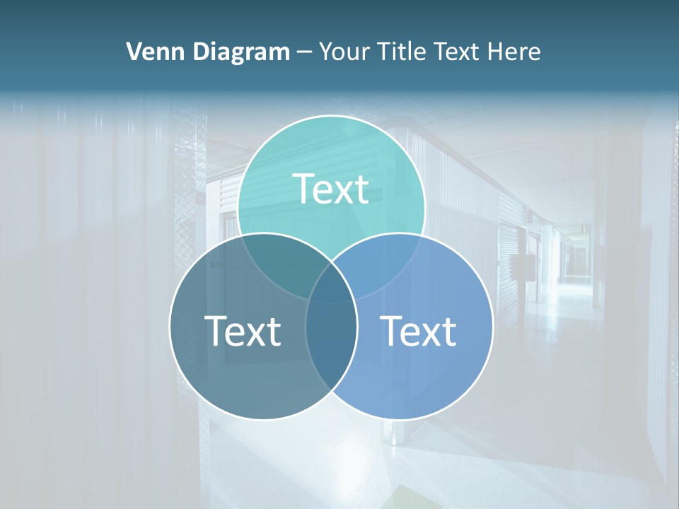 An Empty Storage Room With A Door Open PowerPoint Template