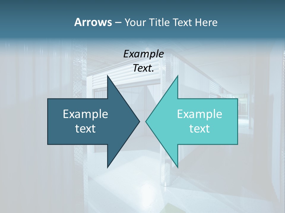 An Empty Storage Room With A Door Open PowerPoint Template