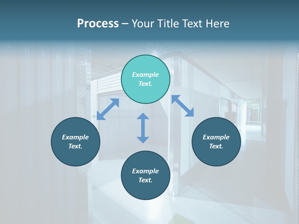 An Empty Storage Room With A Door Open PowerPoint Template