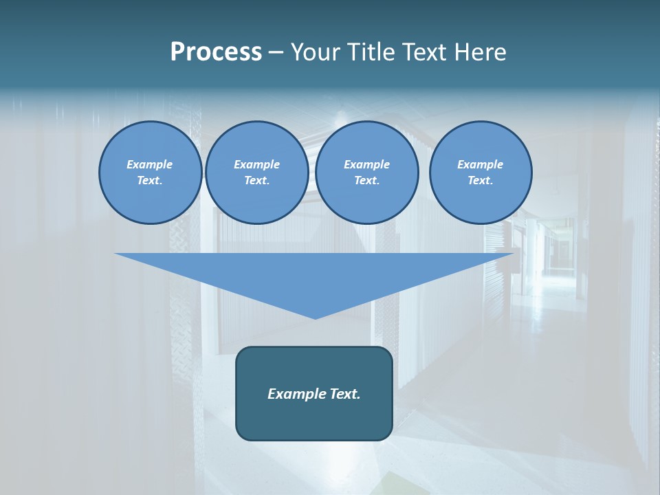 An Empty Storage Room With A Door Open PowerPoint Template