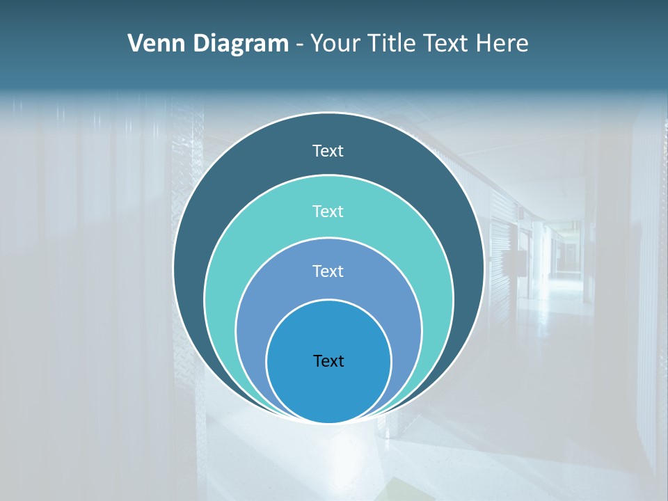 An Empty Storage Room With A Door Open PowerPoint Template