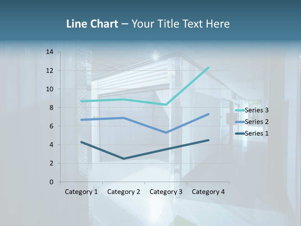 An Empty Storage Room With A Door Open PowerPoint Template