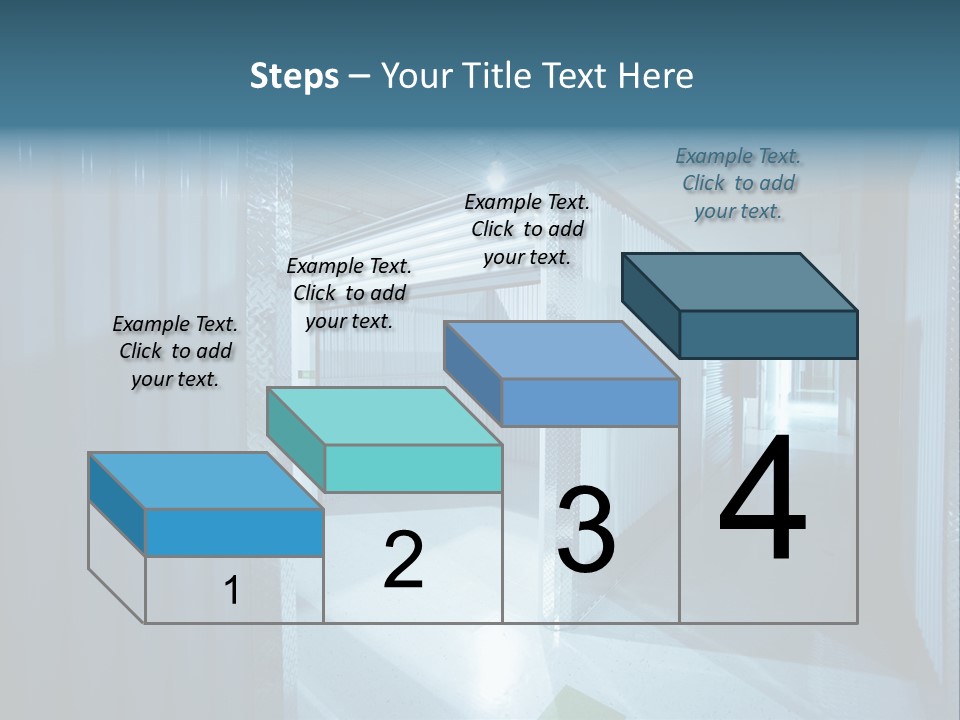 An Empty Storage Room With A Door Open PowerPoint Template