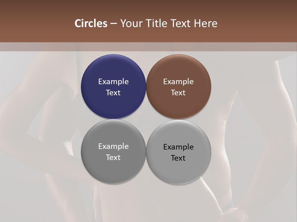 A Woman In Lingerie Posing With Her Hands On Her Hips PowerPoint Template