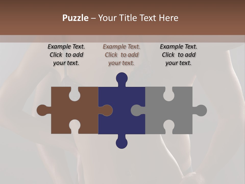 A Woman In Lingerie Posing With Her Hands On Her Hips PowerPoint Template