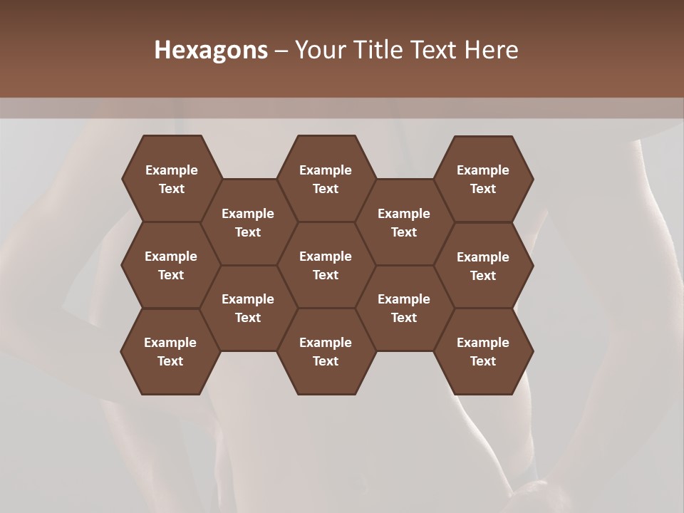 A Woman In Lingerie Posing With Her Hands On Her Hips PowerPoint Template