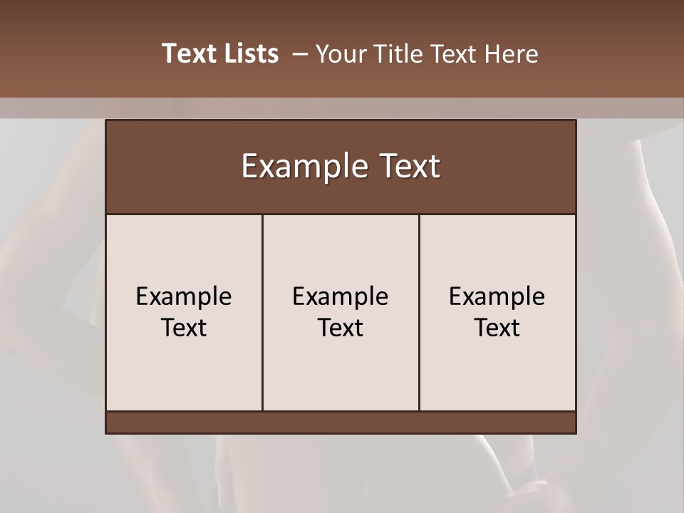 A Woman In Lingerie Posing With Her Hands On Her Hips PowerPoint Template