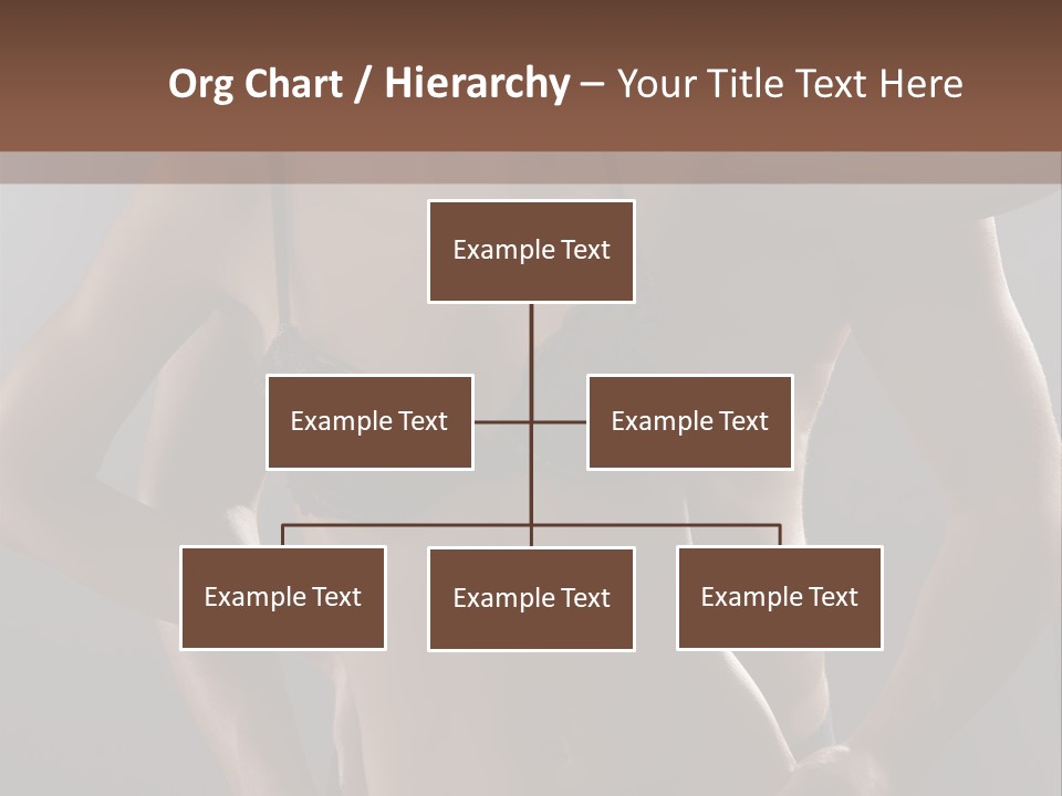 A Woman In Lingerie Posing With Her Hands On Her Hips PowerPoint Template