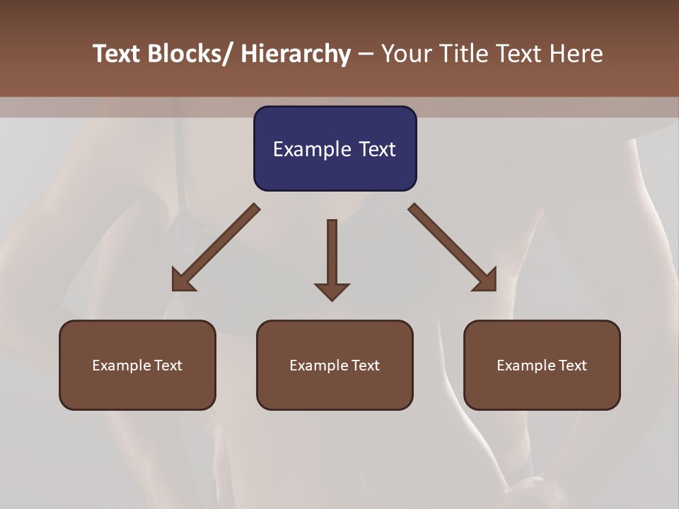 A Woman In Lingerie Posing With Her Hands On Her Hips PowerPoint Template