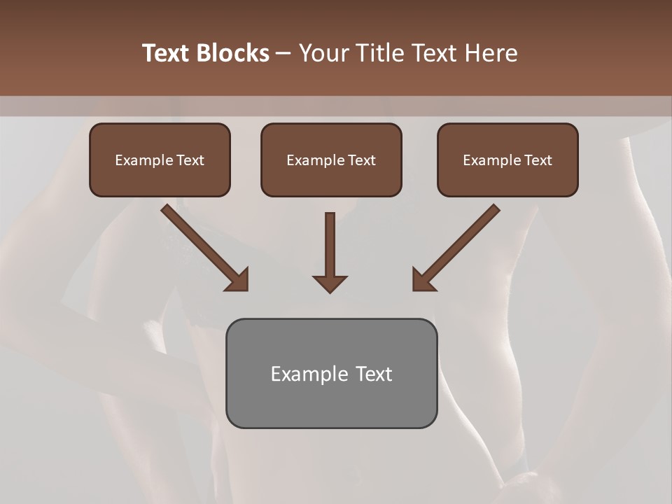 A Woman In Lingerie Posing With Her Hands On Her Hips PowerPoint Template