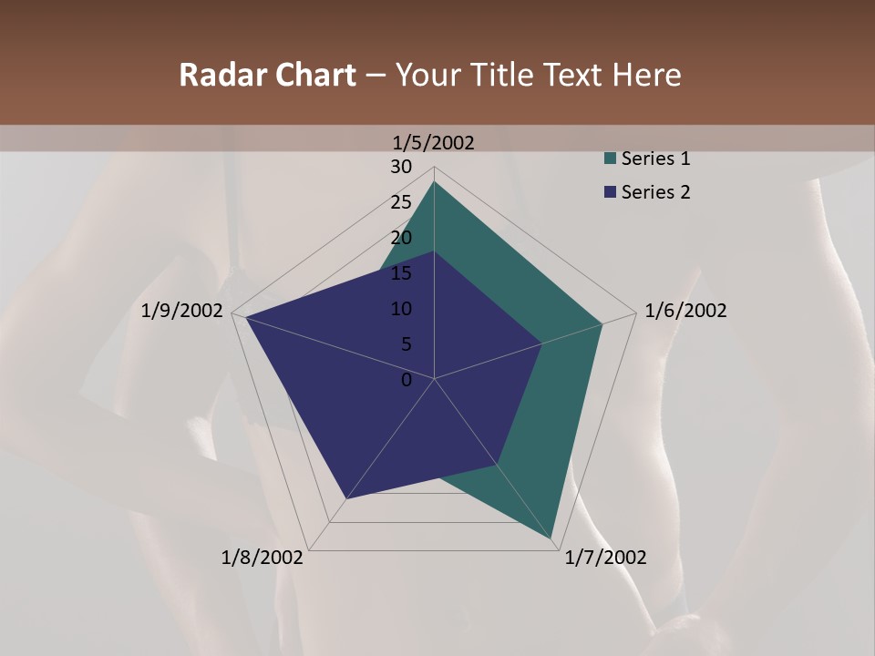 A Woman In Lingerie Posing With Her Hands On Her Hips PowerPoint Template