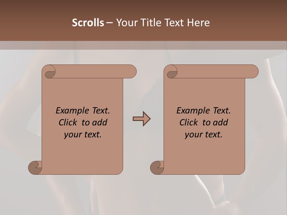 A Woman In Lingerie Posing With Her Hands On Her Hips PowerPoint Template