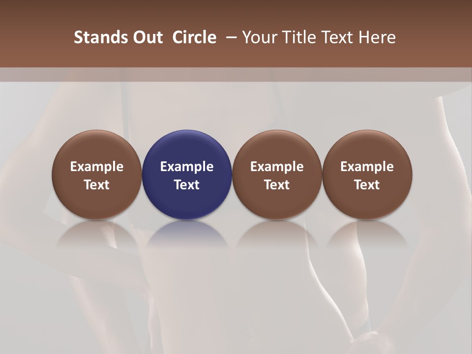 A Woman In Lingerie Posing With Her Hands On Her Hips PowerPoint Template