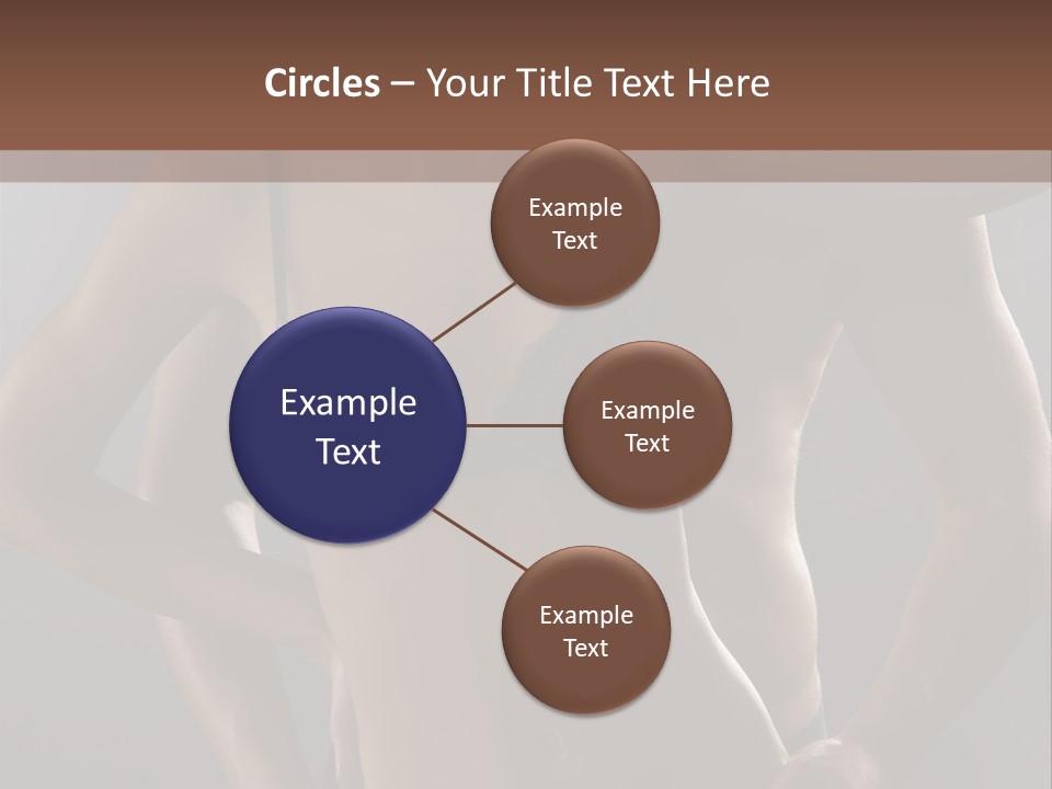 A Woman In Lingerie Posing With Her Hands On Her Hips PowerPoint Template