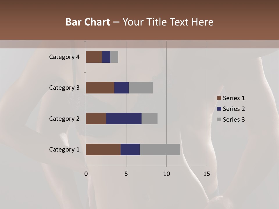 A Woman In Lingerie Posing With Her Hands On Her Hips PowerPoint Template
