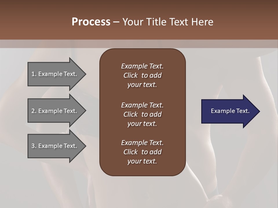 A Woman In Lingerie Posing With Her Hands On Her Hips PowerPoint Template