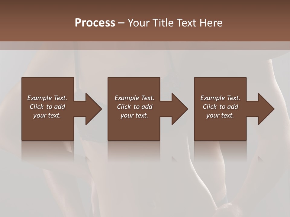 A Woman In Lingerie Posing With Her Hands On Her Hips PowerPoint Template